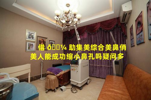 借 🌼 助集美综合美鼻俏美人能成功缩小鼻孔吗疑问多